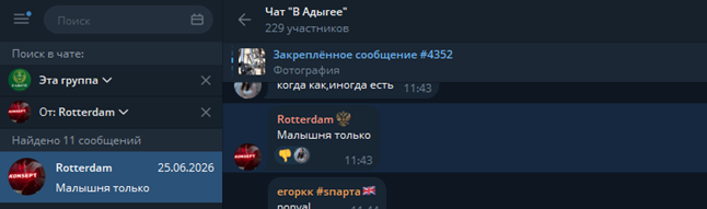 Активность в чате В Адыгее